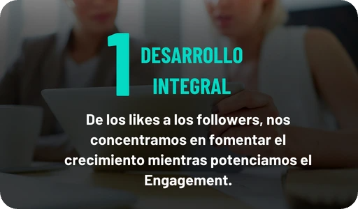 ección de servicios ofrecidos sobre "Crecimiento en Redes Sociales":